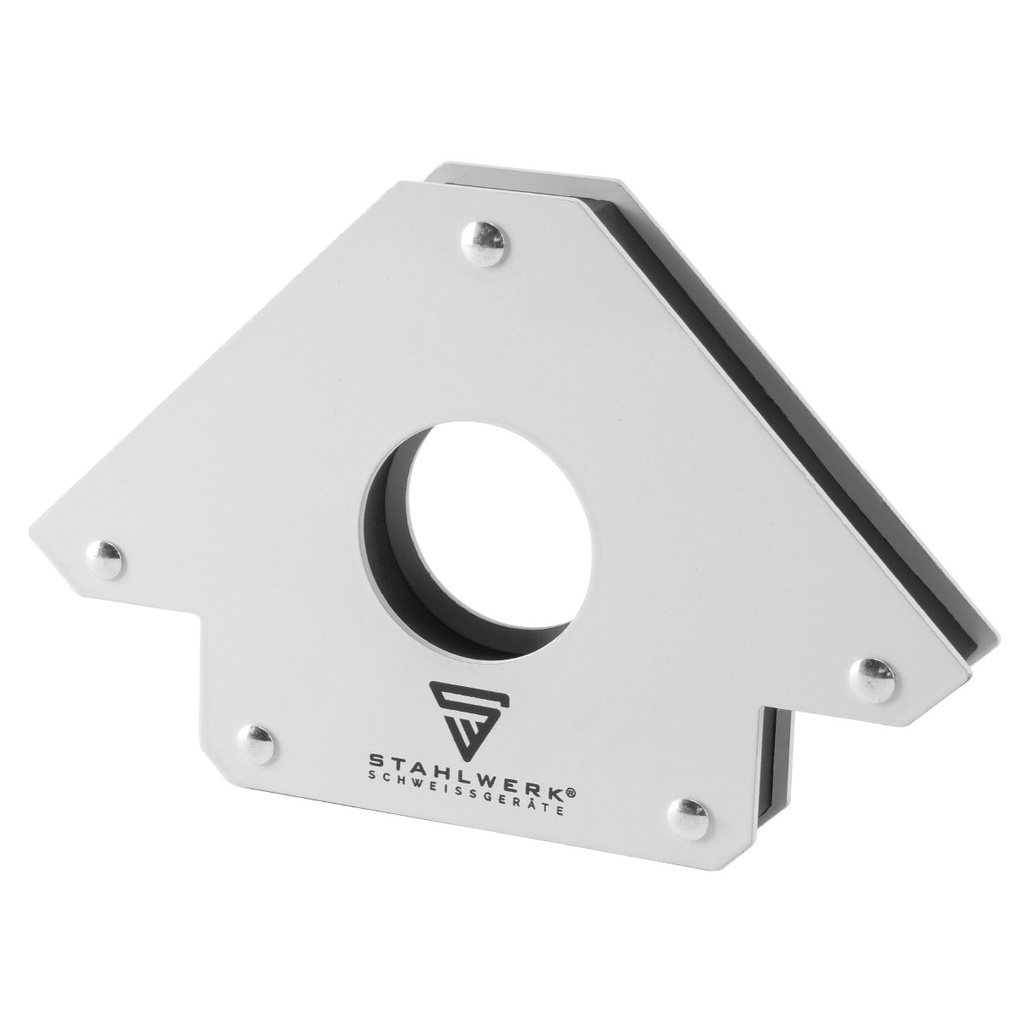 STAHLWERK 3 × Magnet-Schweißwinkel 45° x 90° x 135°, 11,3 + 22,6 + 34 kg