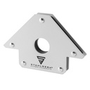 STAHLWERK 3 × Magnet-Schweißwinkel 45° x 90° x 135°, 11,3 + 22,6 + 34 kg