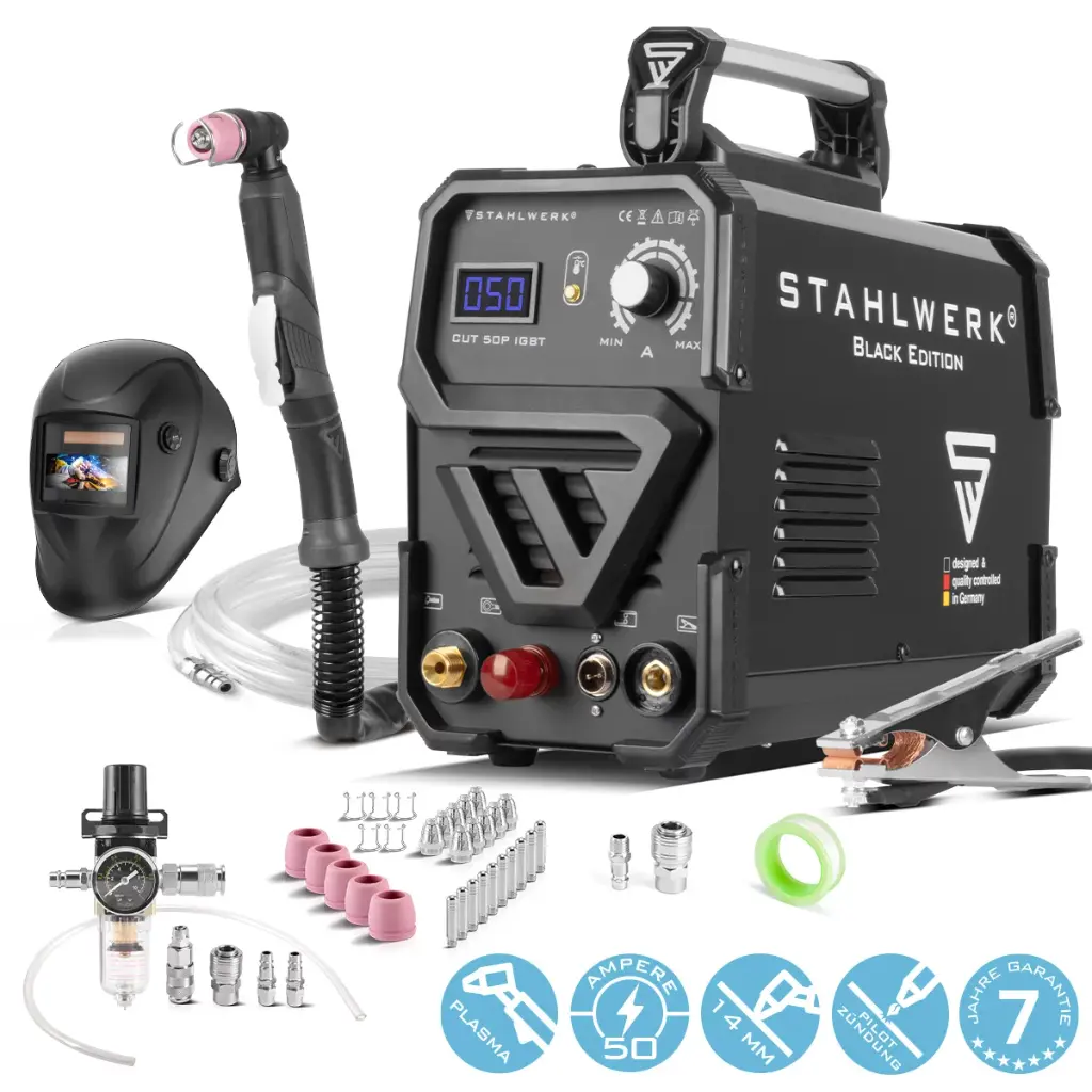STAHLWERK Plasmaschneider CUT 50 Pilot IGBT mit Pilotzündung Vollausstattung