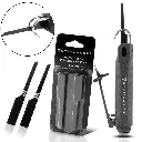 STAHLWERK Druckluftstichsäge bis zu 9.000 Hübe/min Karosseriesäge zum Schneiden von Holz, Metall, Karosserieblechen inkl. 12 Sägeblätter 