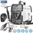 STAHLWERK AC/DC WIG 200 Puls ST Vollausstattung, Profi Schweißgerät mit 200 Ampere WIG MMA viele Schweißparameter einstellbar 