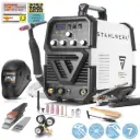 STAHLWERK AC/DC WIG 200 ST IGBT Vollausstattung, Kombi Schweißgerät mit 200 Ampere WIG MMA, Aluminium schweißen 