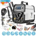 STAHLWERK Kombi-Schweißgerät CTM-250 ST Digital Vollausstattung 5-in-1 Schutzgas-Schweißgerät | Inverter mit 200 A, synergischem Drahtvorschub und integriertem 50 A Plasmaschneider CUT | WIG 