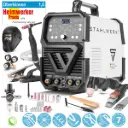STAHLWERK 4-in-1 Kombi-Schweißgerät AC/DC WIG 200 Puls D CUT Vollausstattung, digitaler 200 A IGBT Inverter mit AC/DC WIG | MMA | Puls-Funktion und integriertem 50 A Plasmaschneider 
