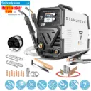 STAHLWERK MIG MAG 200 Doppelpuls Pro leistungsstarkes Schweißgerät im Set mit MIG MAG-Schweißbrenner AK25/MB25 ALU und Verschleißteile Set für Aluminium 