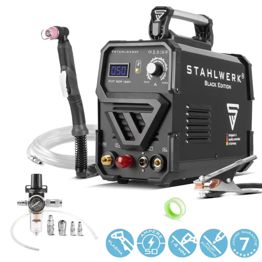 STAHLWERK Plasmaschneider CUT 50 Pilot IGBT mit Pilotzündung und 50 Ampere
