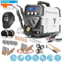STAHLWERK Schweißgerät MIG MAG 200 Spot Puls Pro Vollausstattung, Vollsynergischer IGBT Inverter, 5in1 Kombigerät mit Spotfunktion und 200 Ampere, Alu | Fülldraht | MIG MAG | ARC MMA | Lift TIG | Puls 