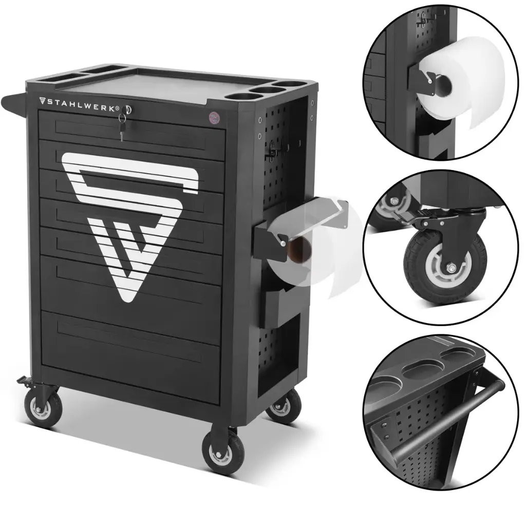 STAHLWERK Werkstattwagen FALCON mit 7 Schubladen, abschließbar Montagewagen