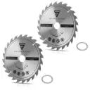 STAHLWERK 2 x Universal Sägeblatt 210 x 2,6 / 30 mm mit 25,4 mm Adapterring