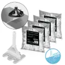 STAHLWERK 2 x Fliesen-Nivellier-System | 200-teilig Zuglasche mit Gewinde für professionelle Fliesenverlegung | Verlegehilfe | Professionelles Nivelliersystem