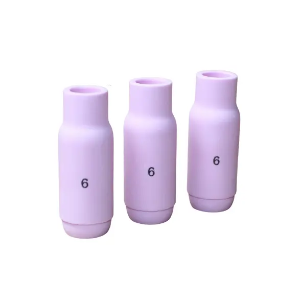 3 x keramische Gasdüse Gr.6 Standard passend SR 17/18/26 