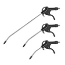 STAHLWERK 3er-Set Druckluftpistole Ausblaspistole 100, 150, 300 mm Düsenlänge