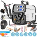 STAHLWERK Kombi-Schweißgerät MTM-200 ST Vollausstattung 3-in-1 Schutzgas-Schweißgerät, Inverter mit 200A und synergischem Drahtvorschub