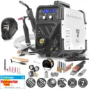 STAHLWERK MTM-200 ST 3-in-1 Schutzgas-Schweißgerät Vollausstattung | 200 A Kombi-Inverter für WIG, MIG/MAG, MMA, FLUX, CuSi3-Löten | HF-Zündung | Synergischer Drahtvorschub | VRD und Hotstart | 2-Takt / 4-Takt Modus 