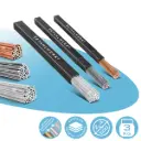 STAHLWERK Schweißstäbe Set ER70S-G3 Stahl & ER307Si Edelstahl hochlegiert & ER4043Si5 Aluminium / Ø 2,5/2,4 x 500 mm / je 1kg WIG Schweißzusatz