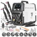 STAHLWERK 6 in 1 Kombi-Schweißgerät CTM-250 Puls Pro mit 200 A und 45 A Plasma-Funktion