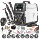 STAHLWERK 6 in 1 Kombi-Schweißgerät CTM-250 Puls Pro mit 200 A und 45 A Plasma-Funktion Vollausstattung