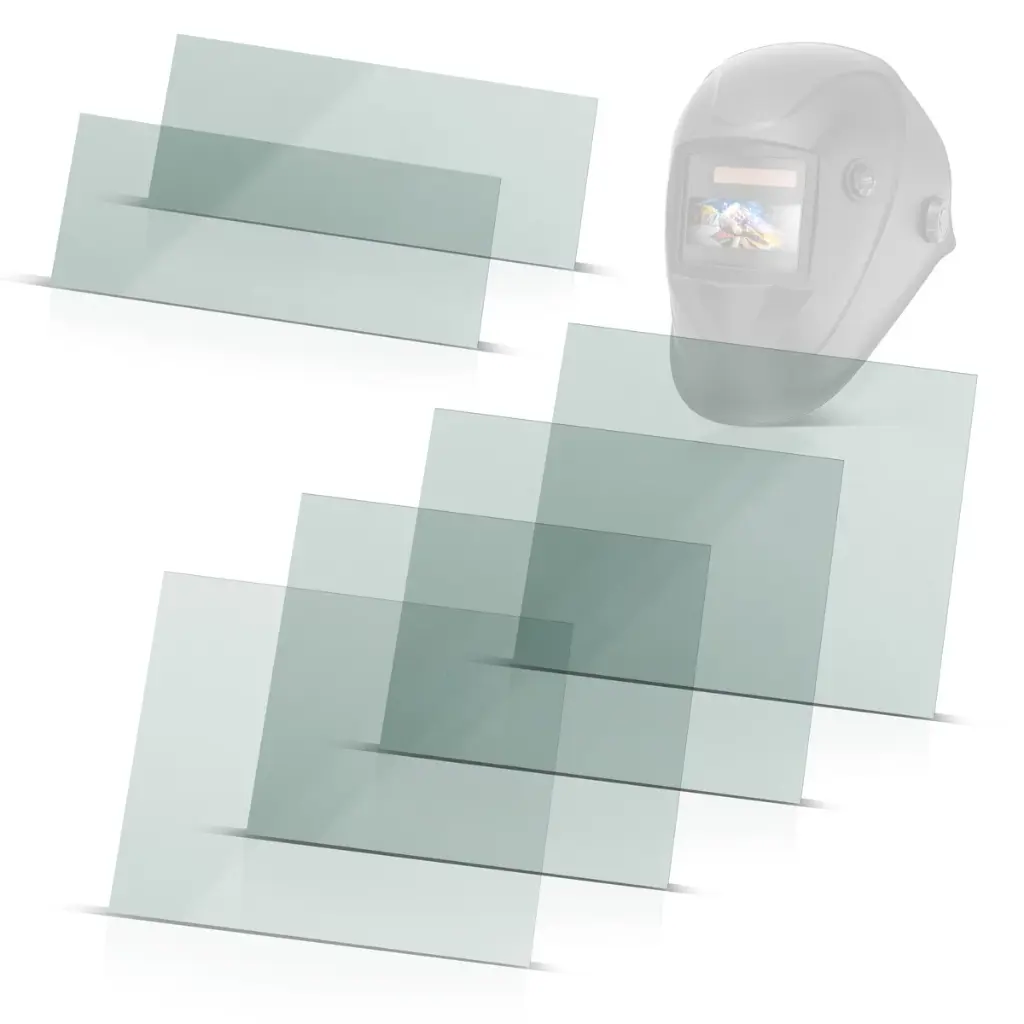 STAHLWERK Vorsatzscheiben 6er Set Schweißhelm Ersatzscheiben für den Vollautomatik Schweißhelm WORKER