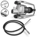 STAHLWERK BR-2300 Betonverdichter 2300W mit Rüttelflasche Ø 35m 400cm Schlauchlänge 