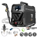 STAHLWERK Plasmaschneider CUT 50 P Digital | 50 A Inverter-Plasmaschneider | HF-Pilotzündung | Digitalanzeige | THC-Schnittstelle für CNC | Schneidleistung bis 20 mm | Plasma Cutter mit 2T/4T-Funktion 