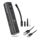 STAHLWERK Akku-Kompressor HF-800 ST | Reifenkompressor mit 4.000 mAh Lithium-Akku | 80 W Leistung, max. 4,2 bar | Digitaldisplay mit psi/bar/kg/cm² | Automatik-Abschaltung | LED-Arbeitslicht 