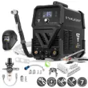 STAHLWERK Plasmaschneider CUT 80 P Digital Vollausstattung | 80 A Inverter-Plasmaschneider | HF-Pilotzündung | Digitalanzeige | THC-Schnittstelle für CNC | Schneidleistung bis 25 mm | Plasma Cutter mit 2T/4T-Funktion 