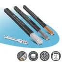 STAHLWERK WIG Schweißstäbe Set mit TIG-Pen | ER70S-G3 Stahl + ER307Si Edelstahl + ER4043Si5 Aluminium | Ø 2,4 mm x 500 mm | je 1 kg Pack | Schweißdrahthalter 0,8–3,2 mm und Transportboxen inklusive 