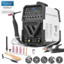 STAHLWERK AC/DC WIG 200 Puls ST | WIG-Schweißgerät mit 200 Ampere | AC/DC WIG und MMA/E-Hand Kombi-Inverter | 2T / 4T-Modus | Dünnblech geeignet | AC-Modus für Aluminium | Hotstart und Anti-Stick 