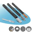 STAHLWERK WIG Schweißstäbe Set mit TIG-Pen | ER70S-G3 Stahl + ER307Si Edelstahl + ER4043Si5 Aluminium | Ø 1,6 mm x 500 mm | je 1 kg Pack | Schweißdrahthalter 0,8–3,2 mm und Transportboxen inklusive 