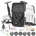 STAHLWERK Schweißgerät AC/DC WIG 200 Puls CUT ST mit 200 A WIG & MMA, Alu & Dünnblech geeignet, Kombigerät mit 45 A CUT-Funktion 