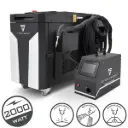 STAHLWERK WCD 2000 Laser Pro | 3-in-1 Laser-Schweißgerät 2000 W | Professionelle Laser-Schweißanlage zum präzisen Schweißen, Schneiden, Reinigen und Entrosten | CW-Faserlaser | Laserklasse 4 | 230 V 