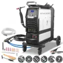 STAHLWERK Schweißgerät AC/DC WIG 315 Puls Pro – wassergekühltes 315 A Industrieschweißgerät mit 1,6 kW Wasserkühlung, AC/DC Puls, MMA/E-Hand, Spot, HF- und Lift-TIG-Zündung, digitales Display, 400 V 