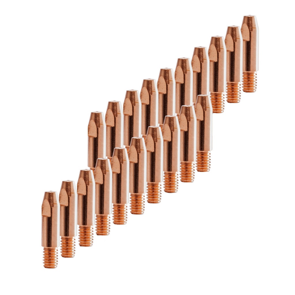 20 Stk. Stromdüsen für Aluminium AK25 MB25 MIG MAG Kontaktdüsen M6x28 1,2 mm 
