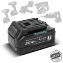 STAHLWERK Akku WHB-2040 mit 20 V, 4 Ah und 80 Wh | Li-Ion-Akku mit integrierter 4-LED-Ladestandsanzeige, Prüftaste, Ersatzakku 