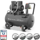 STAHLWERK Kompressor ST-501 Pro mit 10 bar | 1,97 PS | 1,45 kW | 250 l/min | 50 L Tank | Ölfreier Druckluft-Kompressor | Kolben-Kompressor | Silent-Kompressor | Flüster-Kompressor mit Brushless-Motor 