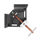 STAHLWERK WK-100 ST Schweißwinkelklemme / Winkelspanner mit 100 mm Maulweite zum Fixieren von Werkstücken im 90° Grad Winkel 