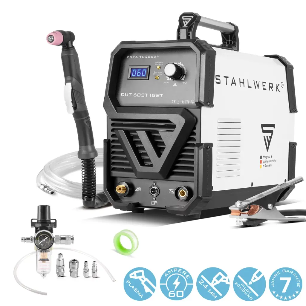 STAHLWERK Plasmaschneider CUT 60 ST IGBT mit 60 Ampere bis 24 mm Schneidleistung