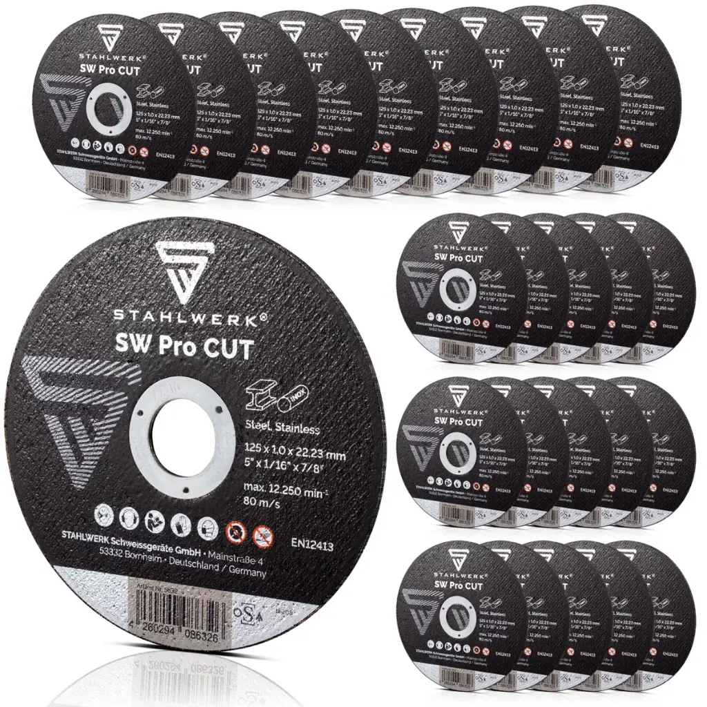 STAHLWERK Trennscheibe SW Pro CUT 25er Set 125 x 1,0 x 22,23 mm