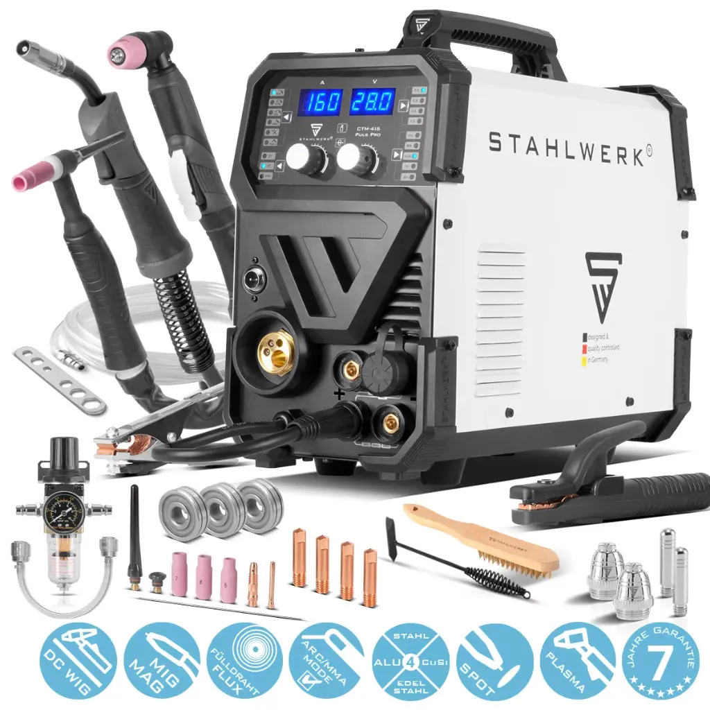 STAHLWERK Kombi Schweißgerät CTM-416 PULS 6-in-1 160 A