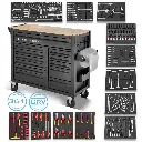 STAHLWERK Werkstattwagen DINO Werkzeugwagen XXL Montagewagen 364 Werkzeuge CrV