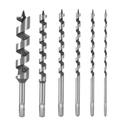 STAHLWERK Holz-Schlangenbohrer 6er Set 6 / 8 / 10 / 12 / 16 / 25 mm Spiralbohrer