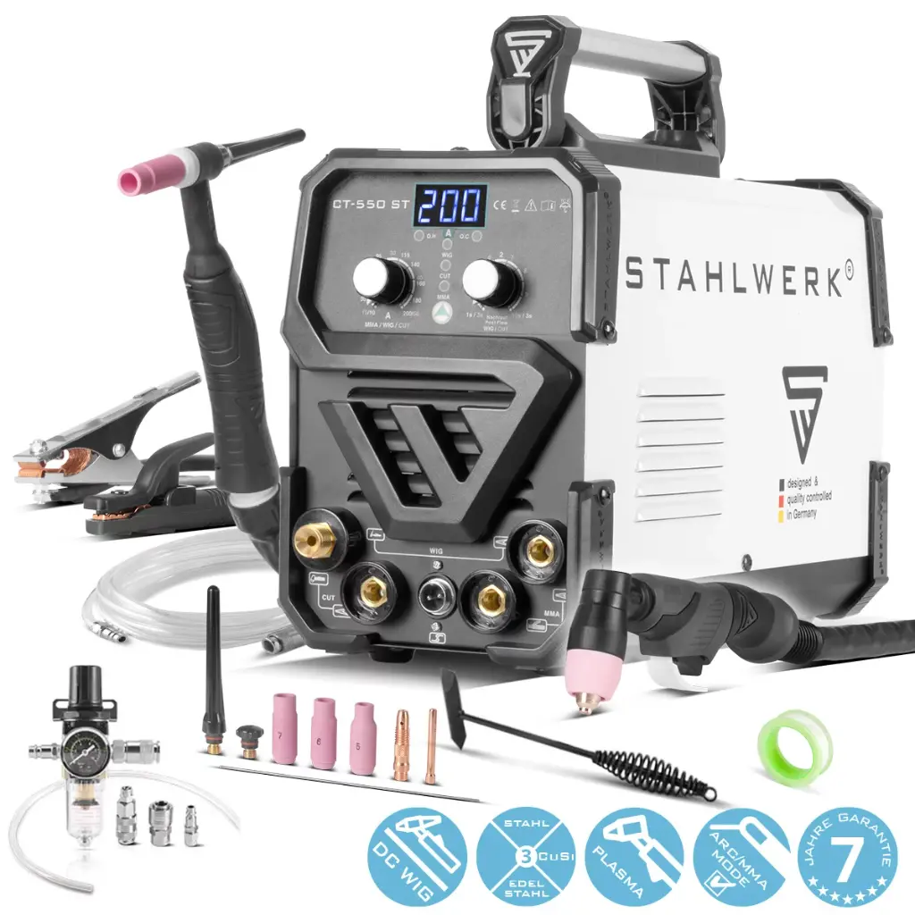 STAHLWERK 3 in 1 Kombi-Schweißgerät CT 550 ST IGBT