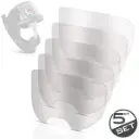 STAHLWERK Innenvisierscheiben für Schweißhelm MASTER | Praktisches 5er Set | Hochfeste Schutzscheiben nach EN ISO 16321 | Transparente Ersatzscheiben | Augen- und Gesichtsschutz | Großes Sichtfeld 